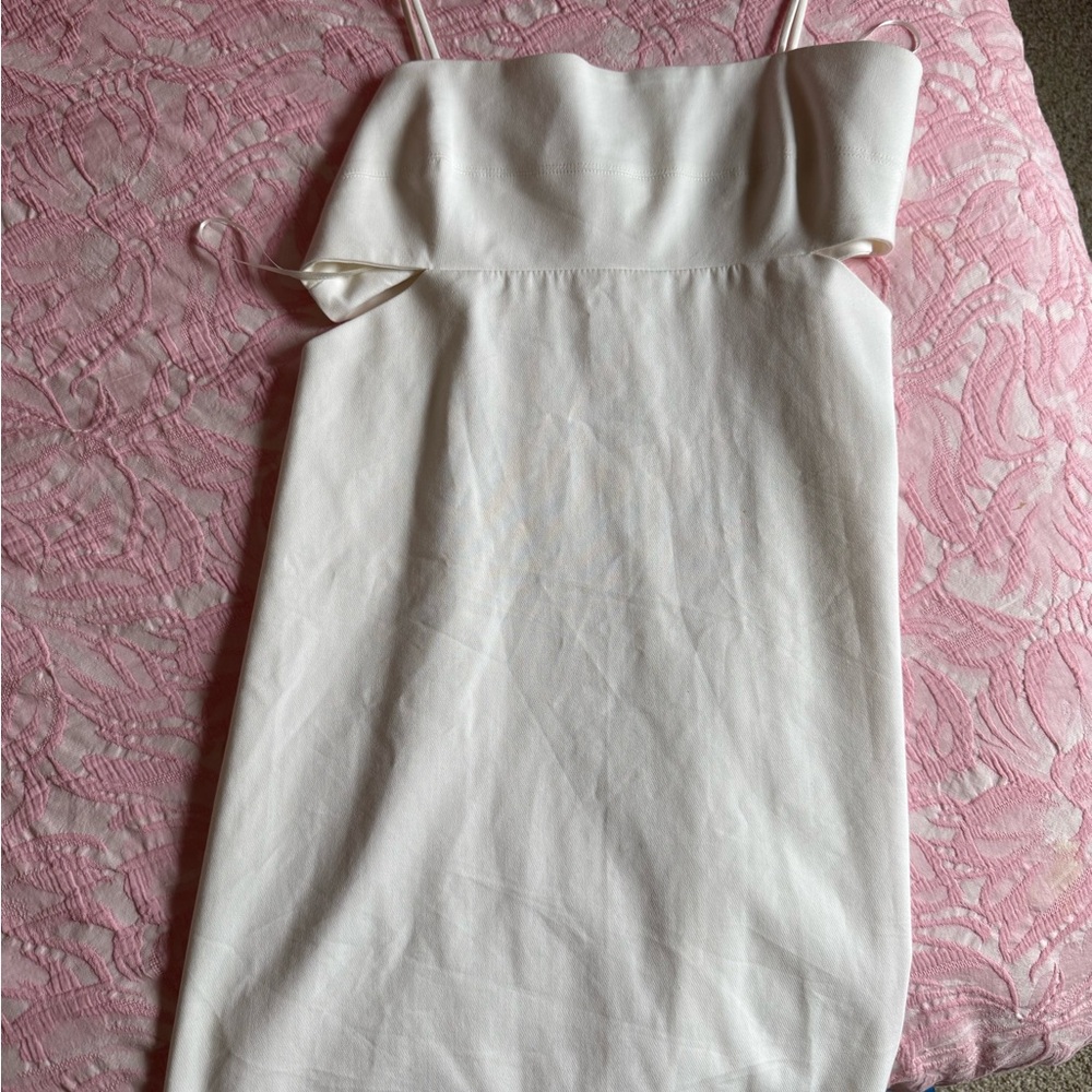 Elegant White Party Mini Dress
